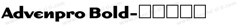 Advenpro Bold字体转换